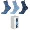 3er Pack s.Oliver Cosy Sustainable Rib Socken in Geschenkbox 5900 - dark blue 43-46