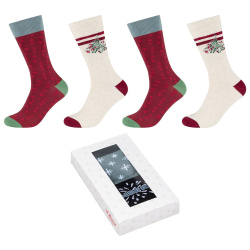 4er Pack s.Oliver Originals X-Mas Socken in Geschenkbox...