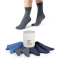 7er Pack s.Oliver Essentials recycelte Socken in Geschenkbox 5803 - blue mix 35-38