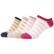 4er Pack s.Oliver Silky Touch Stripe Lurex Sneakersocken Damen 4146 - almond blossom 39-42