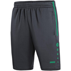 JAKO Active Trainingsshorts anthrazit/türkis 128