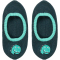 2er Pack s.Oliver Hygge Motif Slipper Hausschuhe Kinder 6700 - blue coral 33-36