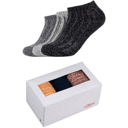 3er Pack s.Oliver Hygge Rib Sneakersocken in Geschenkbox...