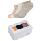 3er Pack s.Oliver Hygge Rib Sneakersocken in Geschenkbox 1200 - offwhite melange 35-38