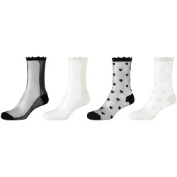 4er Pack s.Oliver Originals Transparent Ankle Socken...