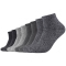 8er Pack s.Oliver Essentials Gekämmte Baumwolle Quarter Socken 9997 - black mix 35-38