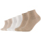 6er Pack s.Oliver Originals Bio-Baumwolle Quarter Socken 8200 - nature melange 35-38