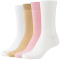 4er Pack s.Oliver Silky Touch Rib Short Crew Socken Damen 4146 - almond blossom 35-38