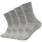 4er Pack s.Oliver Originals Bamboo Short Crew Socken 9300 - light grey melange 35-38