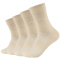 4er Pack s.Oliver Originals Bamboo Short Crew Socken 1221 - white swan 35-38