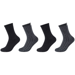 4er Pack s.Oliver Cosy Sustainable Rib Crew Socken 9999 -...