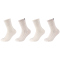 4er Pack s.Oliver Cosy Sustainable Rib Crew Socken 1202 - offwhite melange 35-38