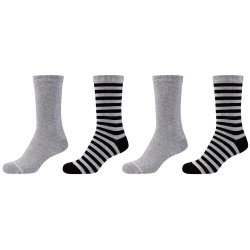 4er Pack s.Oliver Originals Organic Striped Crew Socken...