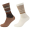 2er Pack s.Oliver Hygge Norwegian Crew Socken 8548 - petrified oak 35-38