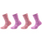 4er Pack s.Oliver Hygge Full Terry Star Crew Socken Kinder 4443 - smoky grape 35-38