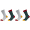 4er Pack s.Oliver Hygge Organic Rib Crew Socken Kinder 7956 - sea moss 27-30