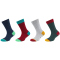 4er Pack s.Oliver Hygge Organic Rib Crew Socken Kinder 3780 - biking red 27-30