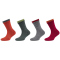 4er Pack s.Oliver Originals Organic Rib Crew Socken Kinder 3780 - biking red 27-30