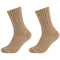 2er Pack s.Oliver Hygge Mouliné Crew Socken 1610 - ochre 35-38