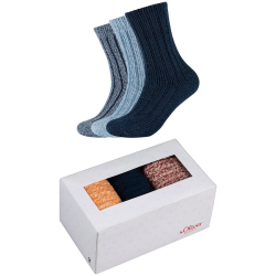 3er Pack s.Oliver Hygge Rib Socken in Geschenkbox 5900 -...