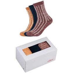 3er Pack s.Oliver Hygge Rib Socken in Geschenkbox 3877 -...