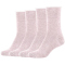 4er Pack s.Oliver Silky Touch Sustainable Crew Socken Damen 4200 - rosé melange 35-38