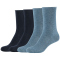 4er Pack s.Oliver Silky Touch Sustainable Crew Socken Damen 0099 - stone melange+navy 35-38
