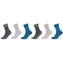 6er Pack s.Oliver Essentials Bio-Baumwolle Patterned Crew...