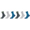 6er Pack s.Oliver Essentials Bio-Baumwolle Patterned Crew Socken 6285 - active blue 35-38