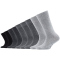 9er Pack s.Oliver Essentials Gekämmte Baumwolle Crew Socken Kinder 0049 - grey 27-30