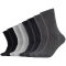 8er Pack s.Oliver Essentials Gekämmte Baumwolle Crew Socken 9997 - black mix 35-38