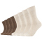 8er Pack s.Oliver Essentials Gekämmte Baumwolle Crew Socken 8200 - nature melange 35-38