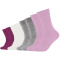 8er Pack s.Oliver Essentials Gekämmte Baumwolle Crew Socken 4150 - lavender 35-38