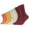 8er Pack s.Oliver Essentials Gekämmte Baumwolle Crew Socken 3877 - syrah 35-38