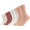 8er Pack s.Oliver Essentials Gekämmte Baumwolle Crew Socken 2028 - pink sand 35-38