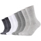 8er Pack s.Oliver Essentials Gekämmte Baumwolle Crew Socken 1001 - white mix 35-38