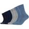 8er Pack s.Oliver Essentials Gekämmte Baumwolle Crew Socken 0076 - stone mix 35-38