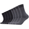 8er Pack s.Oliver Essentials Gekämmte Baumwolle Crew Socken 0010 - grey 35-38