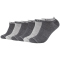 6er Pack Mustang Casual Bio-Baumwolle Sneakersocken Herren 9703 - dark grey mix 39-42