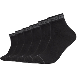 6er Pack Mustang Casual Bio-Baumwolle Quarter Socken...