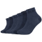 6er Pack Mustang Casual Bio-Baumwolle Quarter Socken Herren 5703 - jeans mix 39-42