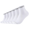 6er Pack Mustang Casual Bio-Baumwolle Quarter Socken Herren 1000 - white 39-42