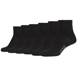 6er Pack Mustang Casual Bio-Baumwolle Quarter Socken...