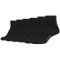 6er Pack Mustang Casual Bio-Baumwolle Quarter Socken Damen 9999 - black 35-38