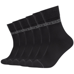 6er Pack Mustang Casual Bio-Baumwolle Crew Socken Herren...