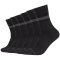 6er Pack Mustang Casual Bio-Baumwolle Crew Socken Herren 9999 - black 39-42