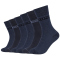 6er Pack Mustang Casual Bio-Baumwolle Crew Socken Herren 5703 - jeans mix 39-42