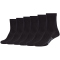 6er Pack Mustang Casual Bio-Baumwolle Crew Socken Damen 9999 - black 35-38