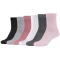 6er Pack Mustang Casual Bio-Baumwolle Crew Socken Damen 4260 - rosette 35-38