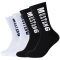 4er Pack Mustang Casual Bio-Baumwolle Crew Tennissocken Herren 0800 - black white 43-46